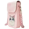 Nimmy Big Eyed Pet 2.0 bolsa de telemóvel gato - bolsa cruzada rosa para smartphones até 6,7