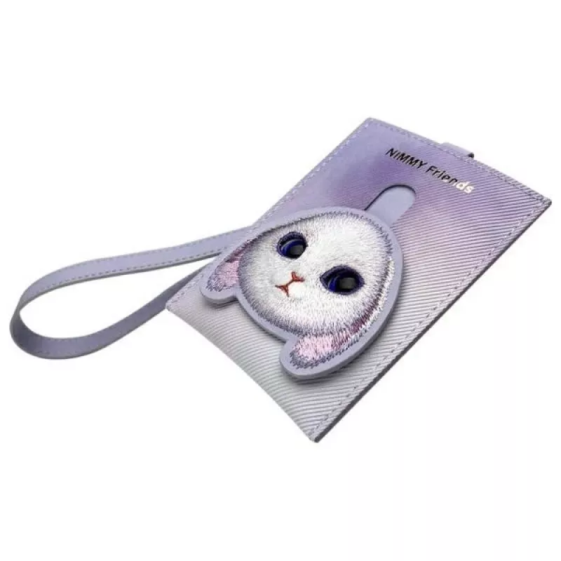 Nimmy Big Eyed Pet 2.0 coelho porta-cartões carteira, roxo