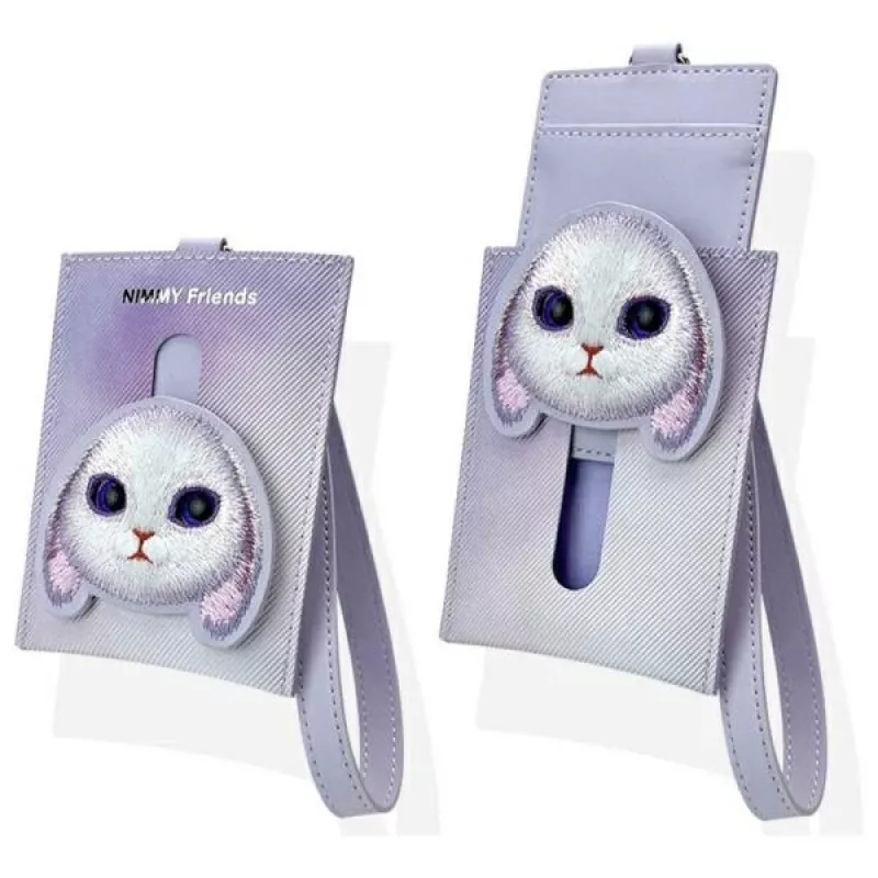 Nimmy Big Eyed Pet 2.0 coelho porta-cartões carteira, roxo