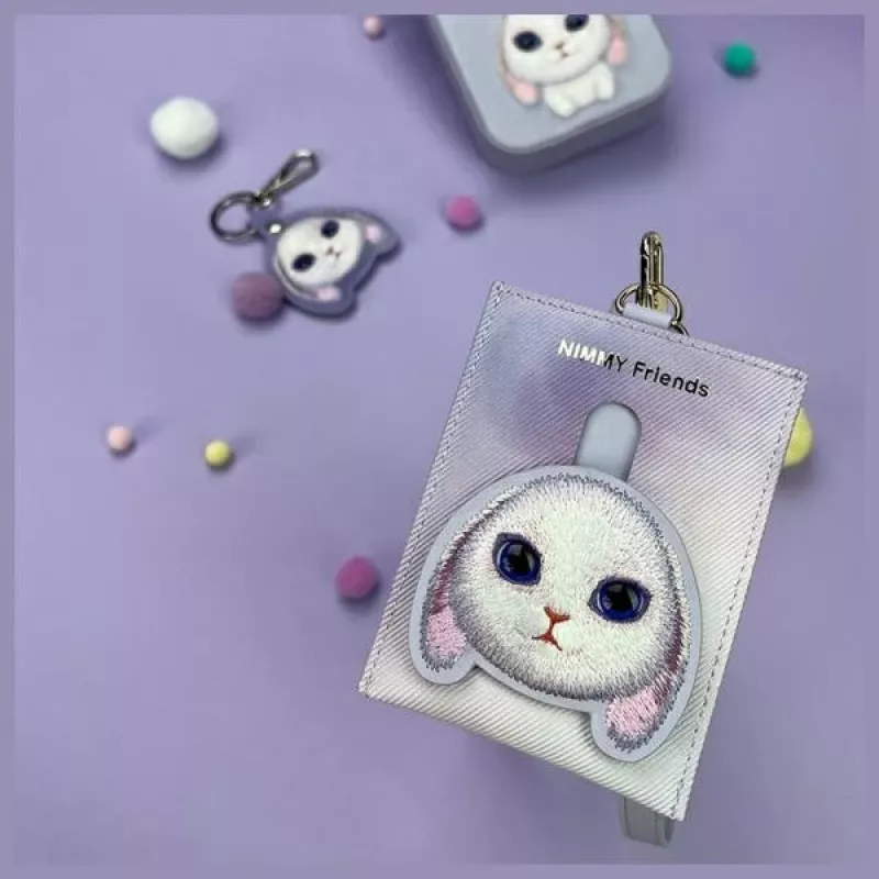 Nimmy Big Eyed Pet 2.0 coelho porta-cartões carteira, roxo