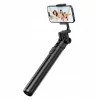 ULANZI MT-70 Monopé Selfie Stick Tripé de 5 Secções em Alumínio com Comando Bluetooth Removível, Dois Suportes para Telefone e Rosca de 1/4 Polegadas, Estende até 880 mm, Preto