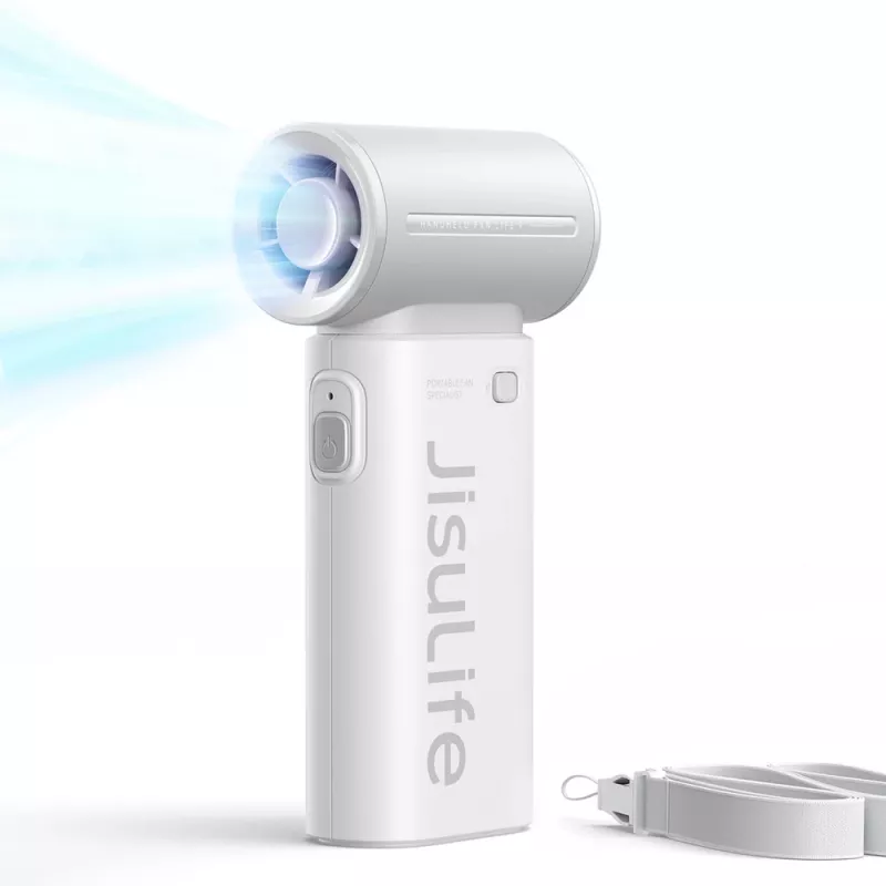 JISULIFE Ventilador de Mão Life9 3600mAh Ventilador USB Portátil com Powerbank - Cinzento