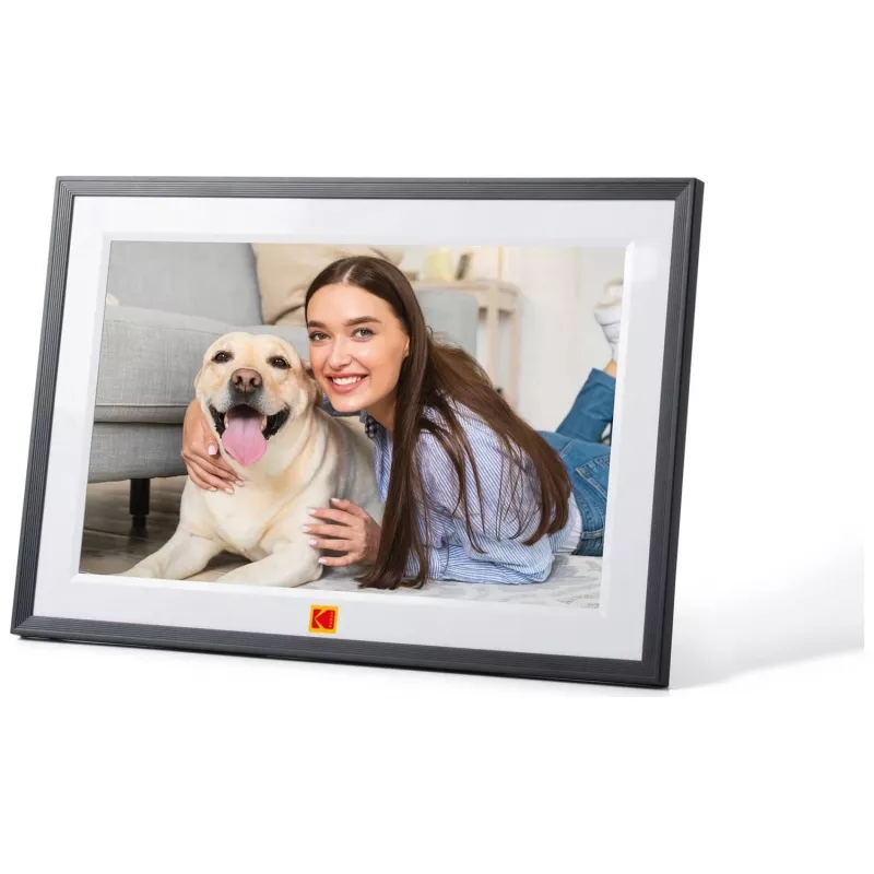 KODAK RCF-1018 Moldura Digital Wi-Fi de 10,1 Polegadas com Ecrã Tátil IPS, 16GB, Preto