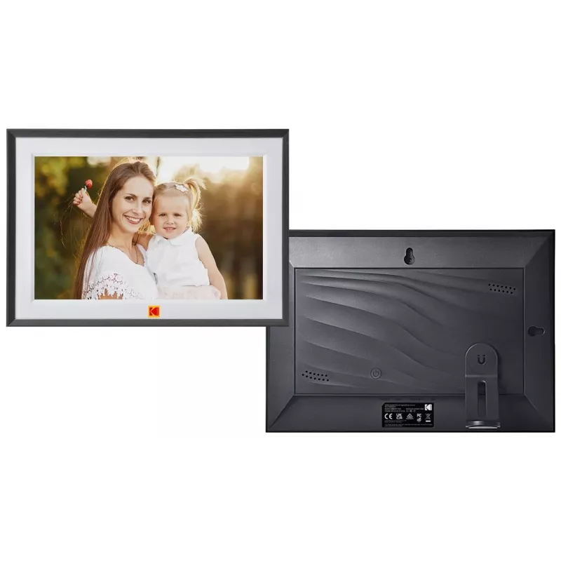 KODAK RCF-1018 Moldura Digital Wi-Fi de 10,1 Polegadas com Ecrã Tátil IPS, 16GB, Preto