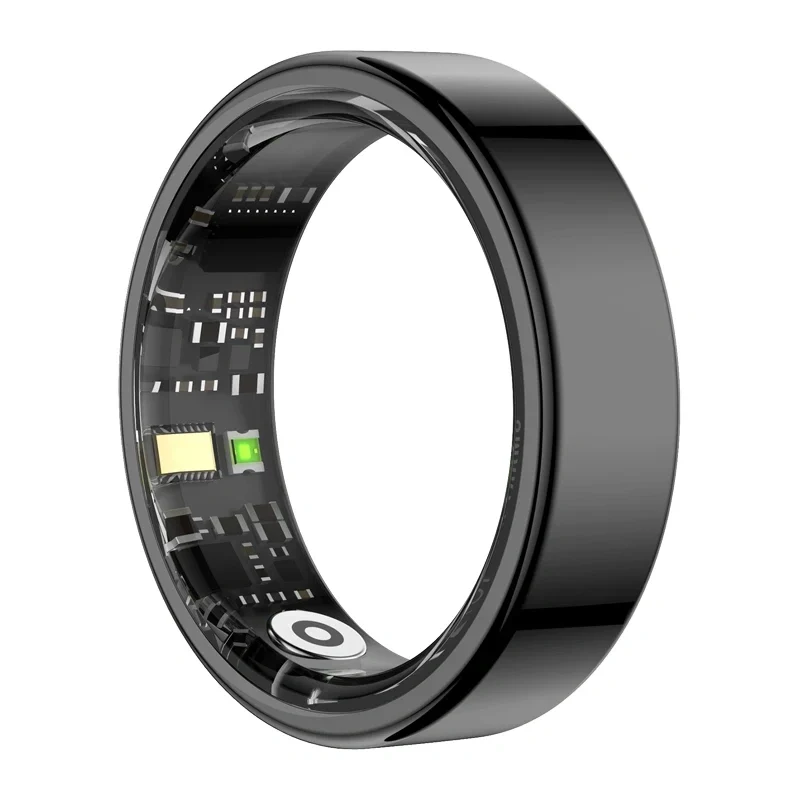 COLMI RING 2 Anel Inteligente, Tamanho 12, Preto – Monitor de Saúde e Fitness com Frequência Cardíaca, SpO2, Monitorização de Sono e Stress, IP68 à Prova de Água, Bateria de 7 Dias