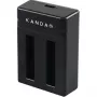 Kandao QooCam EGO Carregador Duplo com USB-C, Indicadores LED, Proteção contra Sobrecarga