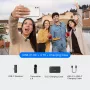 Sistema de microfone de clipe sem fios BOYA BY-V4U USB-C