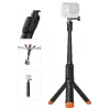 Pau de selfie à prova de água TELESIN com comando para câmaras DJI Osmo Action, 15m IPX8, extensível até 60cm, preto