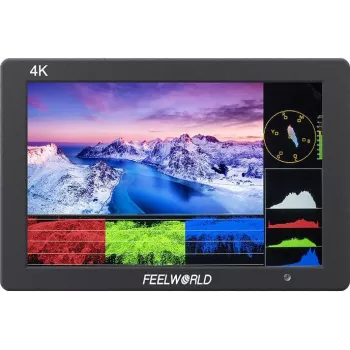 FEELWORLD T7 PLUS Monitor de campo on-camera 7 polegadas 2200nit 1920x1200 IPS 3D LUT com HDMI-Loop-Through