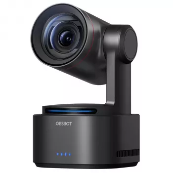 OBSBOT Tail 2 PowerUp Combo Câmara de conferência PTZ 4K com AI-Tracking, NDI|HX3, microfones duplos e controlo por gestos