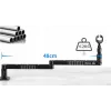ULANZI LS26 Suporte para microfone com braço articulado e fixação de mesa, alcance de 750 mm, liga de alumínio, preto