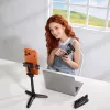 ULANZI Mini Bastão de selfie com tripé e disparador remoto Bluetooth para smartphones, preto
