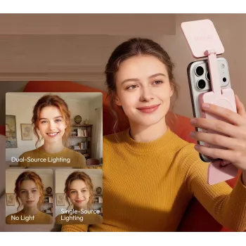ULANZI GL01 GlowUp Luz de selfie LED MagSafe para iPhone, 2500K-9000K, CRI 97, branca