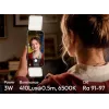 ULANZI GL01 GlowUp Luz de selfie LED MagSafe para iPhone, 2500K-9000K, CRI 97, branca