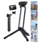 ULANZI MA70 Mini tripé magnético com pega para DJI Osmo Action 3/4/5 Pro, GoPro, Insta360, smartphones - preto