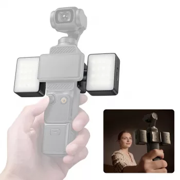 Luz LED magnética dupla Ulanzi LM06 para DJI Osmo Pocket 3/4