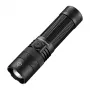 SUPERFIRE F1-S Lanterna LED recarregável 1500 lúmenes com zoom telescópico, 5 modos, IP44, preta