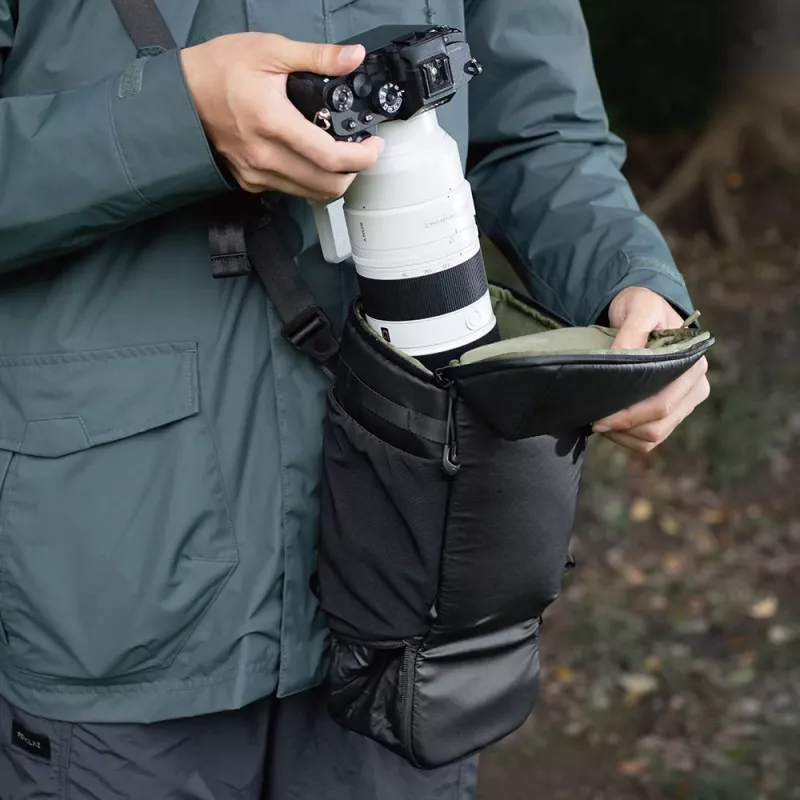 Bolsa de ombro top loader para câmara PGYTECH para DSLR/Mirrorless, preta