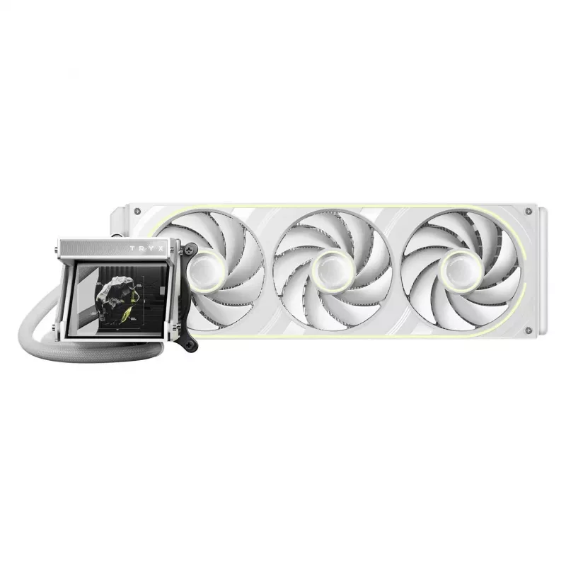 Refrigeração líquida AIO para CPU TRYX HOLO ARGB 360 branca