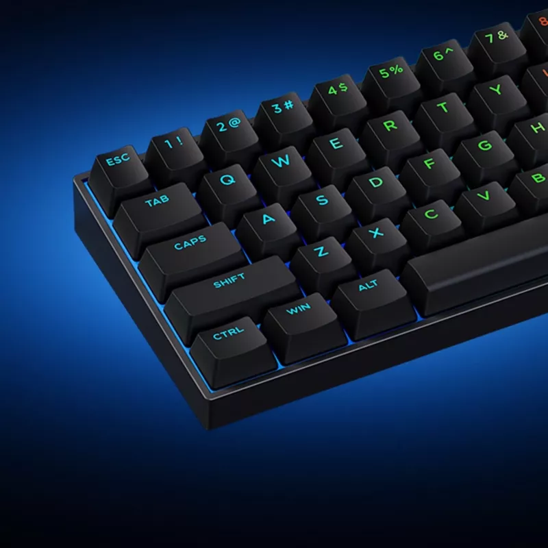 Teclado gaming magnético Hall Effect MCHOSE Ace 60 Pro, TTC Uranus Magnetic Switch-SE, preto (Ace60-5A)