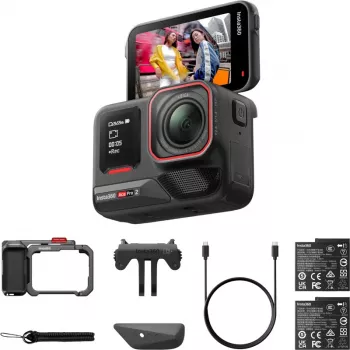 Action cam Insta360 Ace Pro 2 com bateria dupla - vídeo 8K, lente Leica, estabilização FlowState