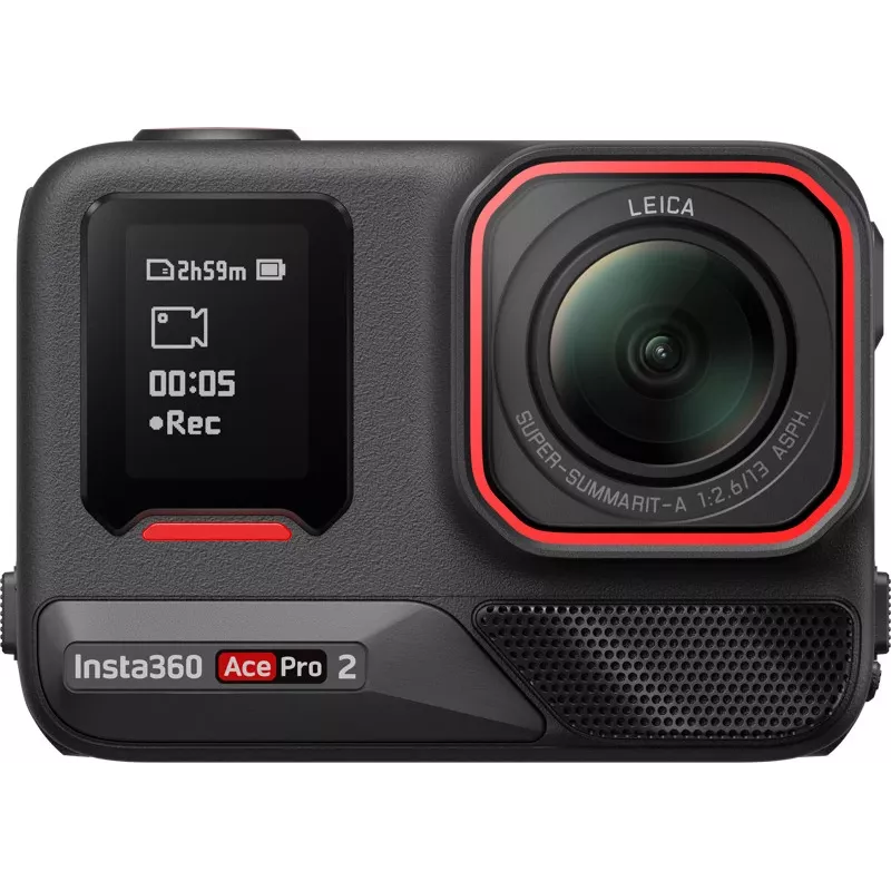 Action cam Insta360 Ace Pro 2 com bateria dupla - vídeo 8K, lente Leica, estabilização FlowState