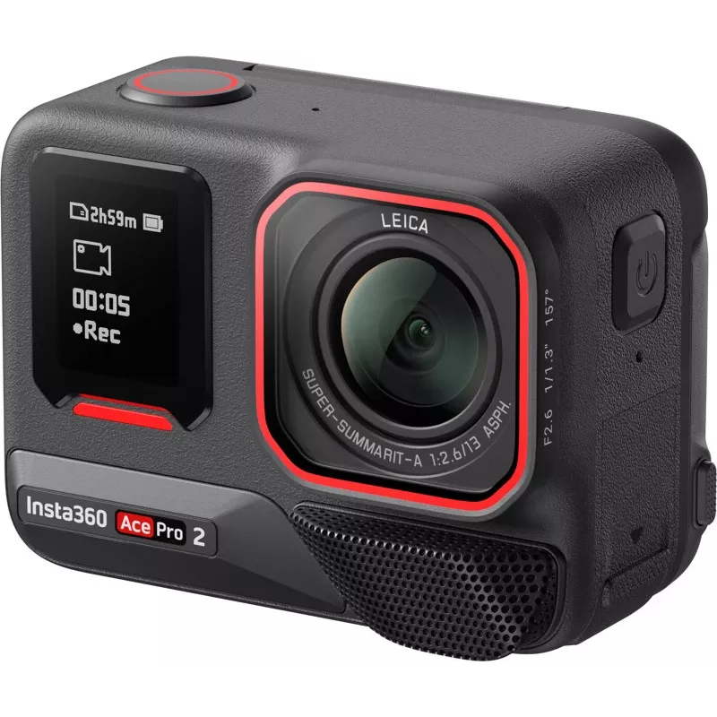 Action cam Insta360 Ace Pro 2 com bateria dupla - vídeo 8K, lente Leica, estabilização FlowState