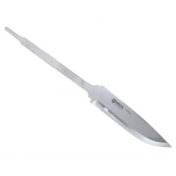 Helle #99 blank de lâmina – aço inoxidável Sandvik 12C27, afiação Scandi, drop point – construção de facas DIY