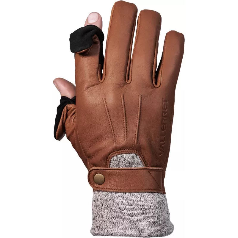 Vallerret 20UBX-BR-XL luvas profissionais de fotografia de inverno, castanho, XL