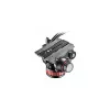 Cabeça de vídeo fluida Manfrotto MVH502AH com base plana, carga útil de 4 kg, base de 75 mm, preto