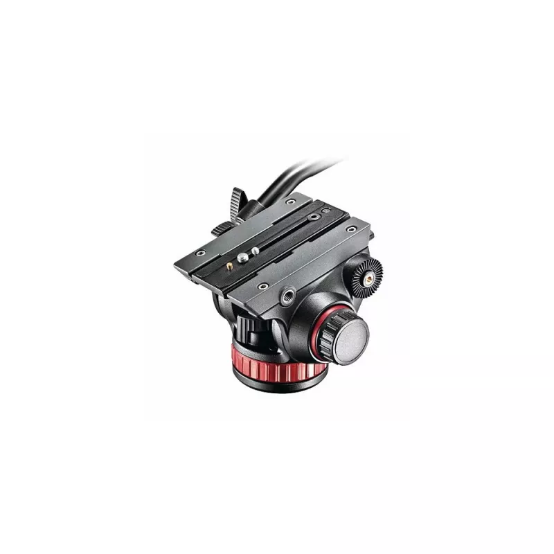 Cabeça de vídeo fluida Manfrotto MVH502AH com base plana, carga útil de 4 kg, base de 75 mm, preto