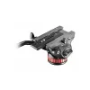 Cabeça de vídeo fluida Manfrotto MVH502AH com base plana, carga útil de 4 kg, base de 75 mm, preto
