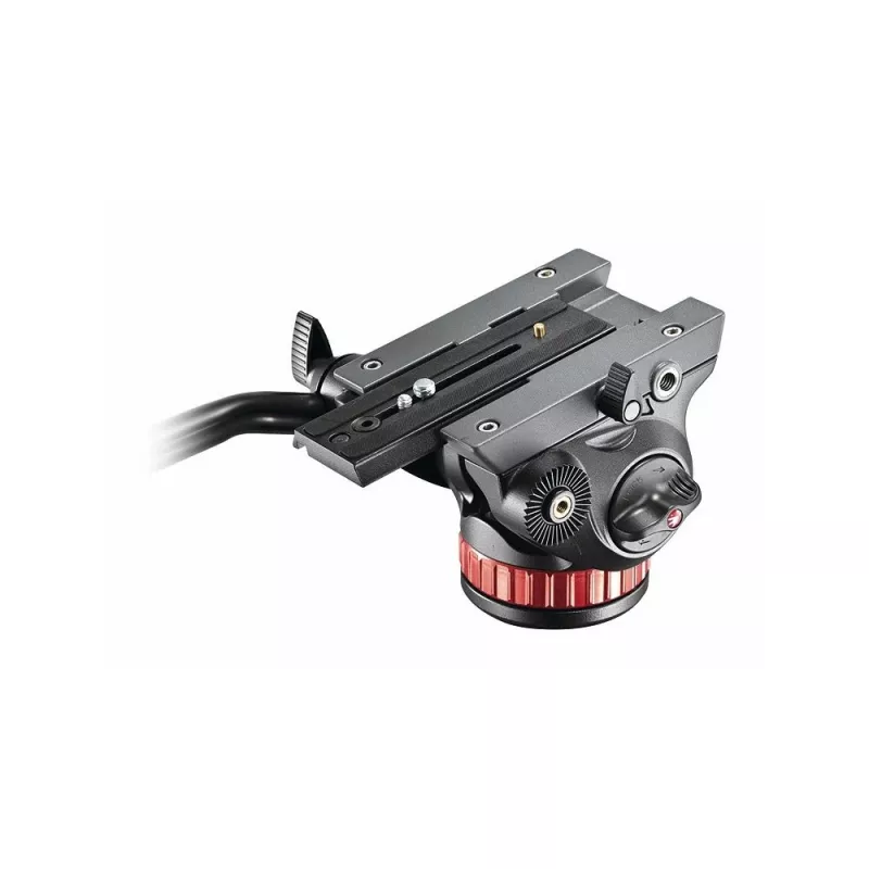 Cabeça de vídeo fluida Manfrotto MVH502AH com base plana, carga útil de 4 kg, base de 75 mm, preto