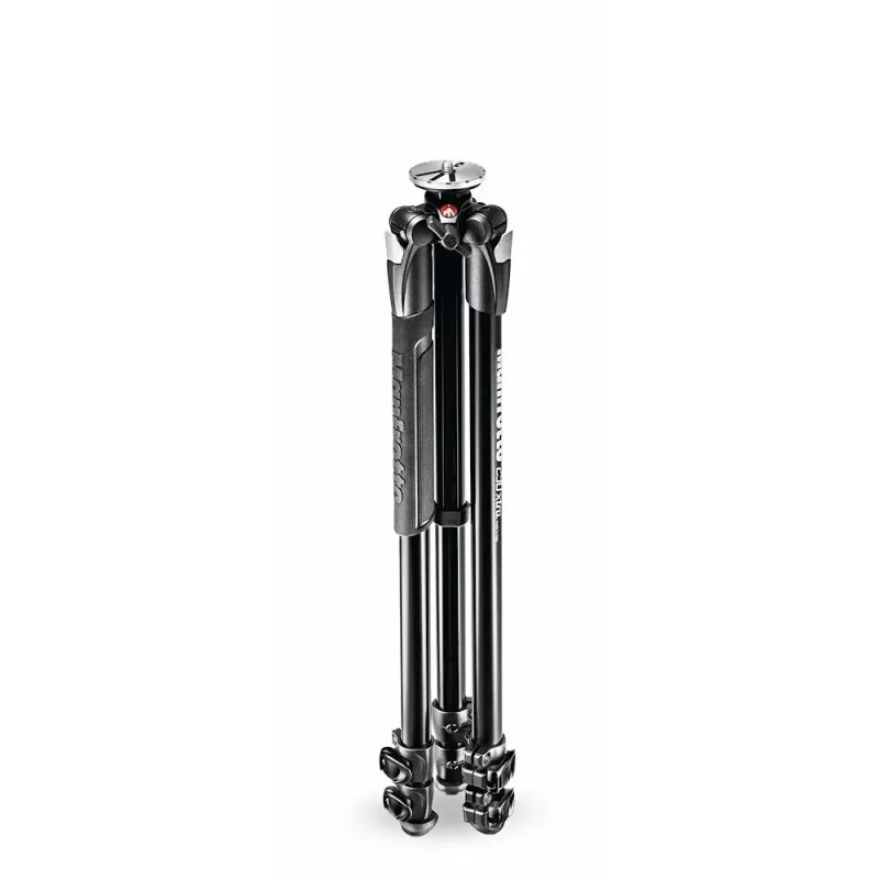 Tripé de alumínio Manfrotto 290 Xtra com pernas de 3 secções extensíveis, cabeça de 3 vias não incluída, preto, MT290XTA3