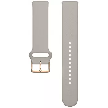 Pulseira de silicone Polar Ignite 3 20 mm S-L, Greige