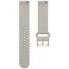 Pulseira de silicone Polar Ignite 3 20 mm S-L, Greige