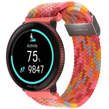 Polar bracelete de relógio 20 mm S/L, vermelha entrançada (910111831)