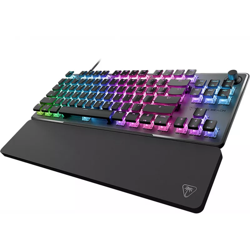 Teclado de gaming mecânico Turtle Beach Vulcan II TKL Pro, preto, switches lineares, layout US