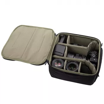 Inserto de câmara PGYTECH OneGo M (P-CB-255) - proteção modular acolchoada para câmaras DSLR/sem espelho, cinzento-escuro