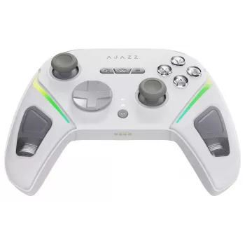 Comando de jogos RGB sem fios tri-mode AJAZZ GP100-W para Switch, PC, iOS e Android – branco
