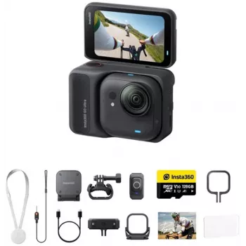 Câmara de ação Insta360 GO Ultra Cycling Bundle, preta (CINSABEA-GOULTRA-CYCLE-BLK)