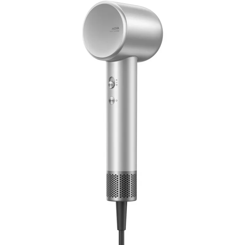 MOVA Shine 10 secador de cabelo 1600 W prateado iões cerâmica paragem a frio concentrador