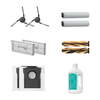 MOVA Z60 Ultra conjunto de acessórios para aspirador robô - escova principal, 4 escovas laterais, 2 filtros HEPA, 2 panos de limpeza, ferramenta de limpeza