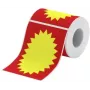 NIIMBOT rolos de etiquetas térmicas vermelhos e amarelos 14mm x 50mm, 50 etiquetas por rolo, compatíveis com D11/D110/D101
