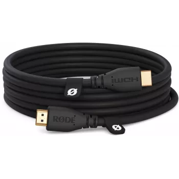 RODE HDMICABLE3M cabo HDMI High-Speed de 3m com Ethernet, 4K 60Hz, HDR, 18Gbps, banhado a ouro