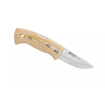 Helle Berget faca, Beige Canvas Micarta, 12C27