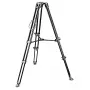Tripé de vídeo de alumínio Manfrotto MVT502AM com base fluida, 3 secções de pernas, capacidade de carga de 4 kg, altura máxima de 169 cm, Preto