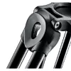 Tripé de vídeo de alumínio Manfrotto MVT502AM com base fluida, 3 secções de pernas, capacidade de carga de 4 kg, altura máxima de 169 cm, Preto