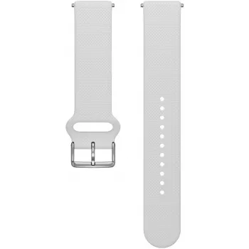 Pulseira de silicone Polar Ignite 3 20 mm S-L, Branco