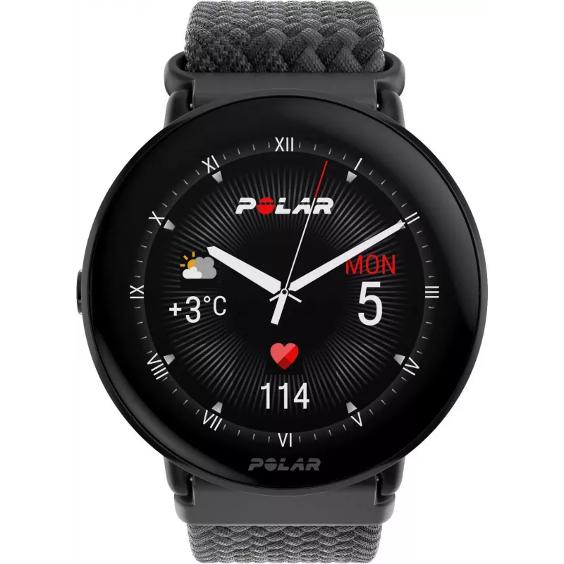 Polar Ignite 3 S-L, preto/preto entrançado (900111828)